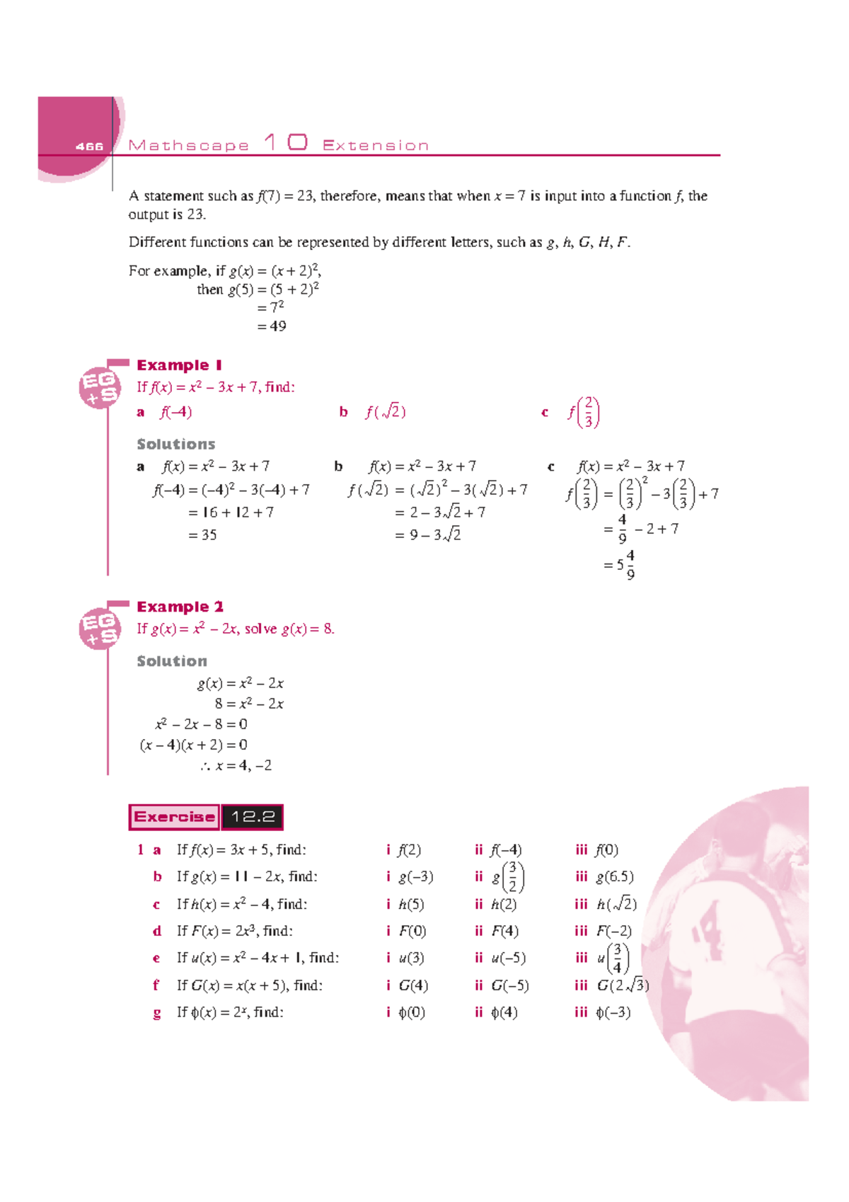 Mathscape 10 Ext. Ch12.2 - Understanding Function Notation - Studocu