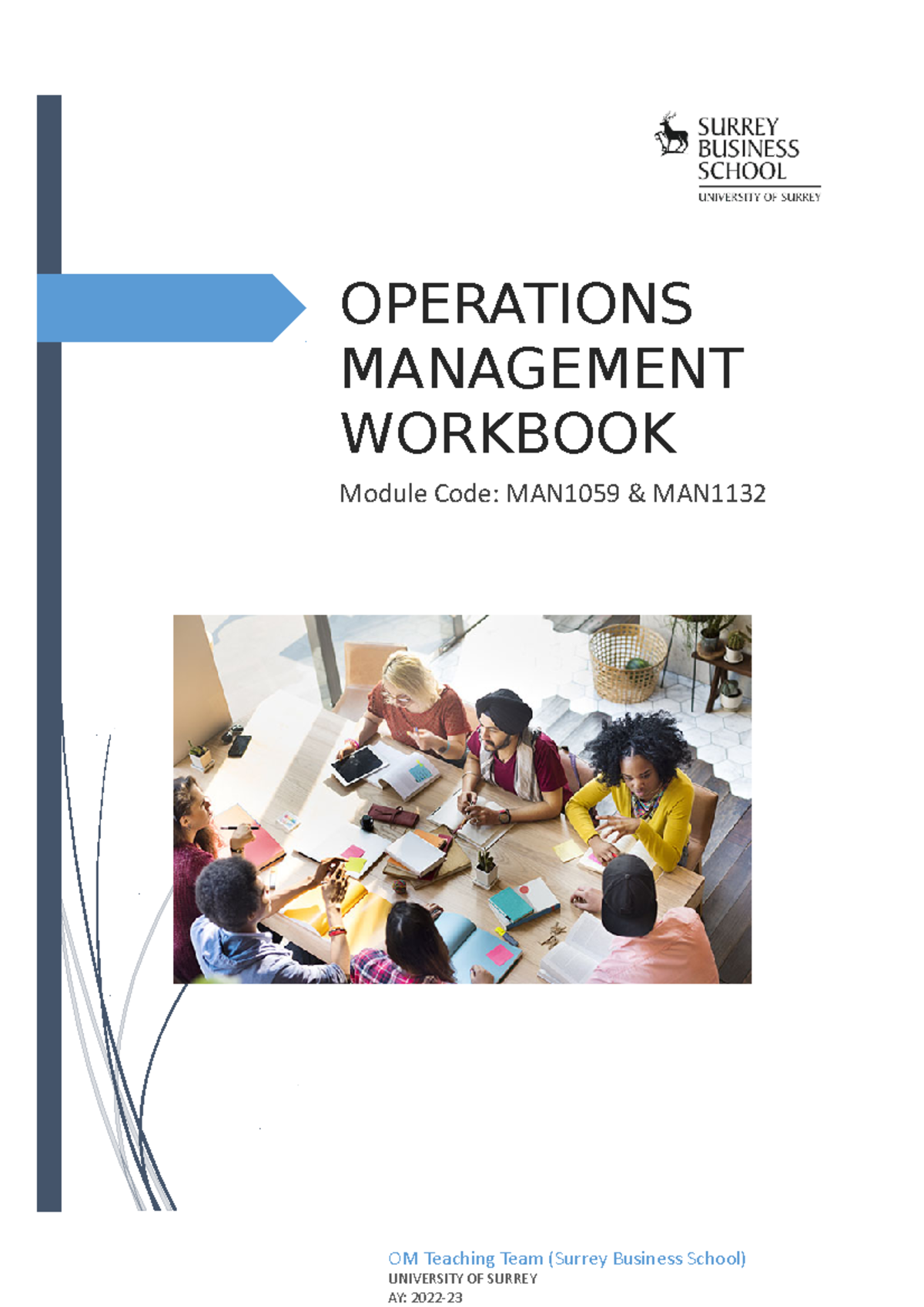 OM Workbook 6 Draft: MAN1059 Operations Management Guide - Studocu