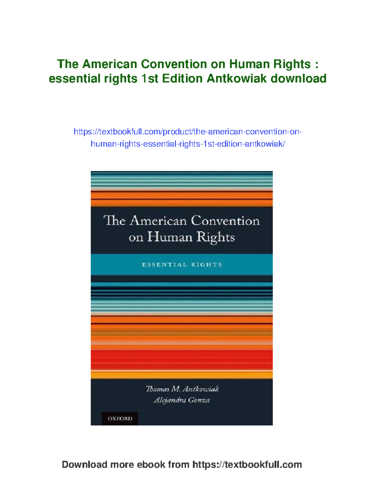 The American Convention on Human Rights: Essential Rights Overview ...