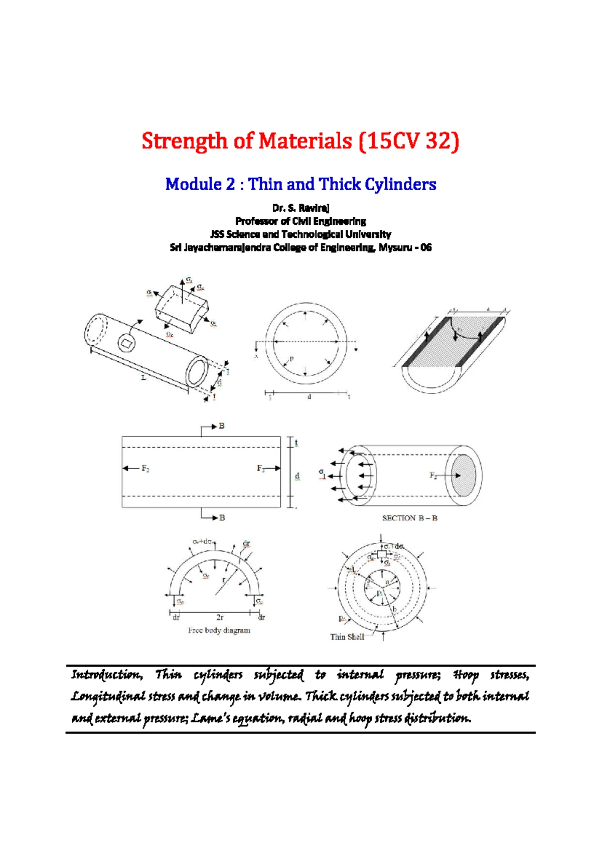 CE3491 - Comprehensive Guide to Strength of Materials Concepts - Studocu