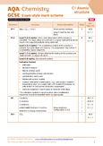 C1 GCSE Chemistry AQA Chapter 1 Atomic Structure & The Periodic Table ...