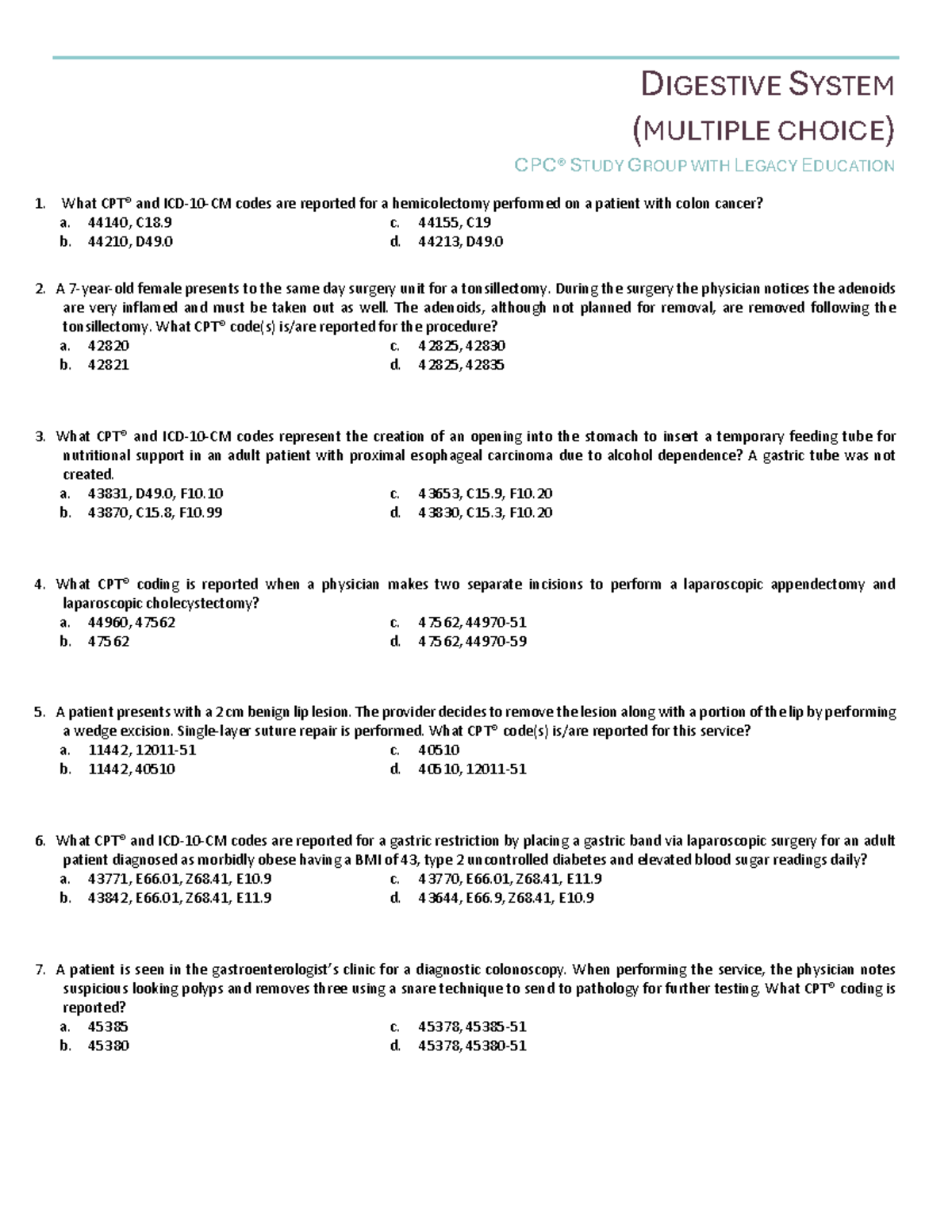 08-Digestive-System - Digestive System Model Questions & Answers - Studocu