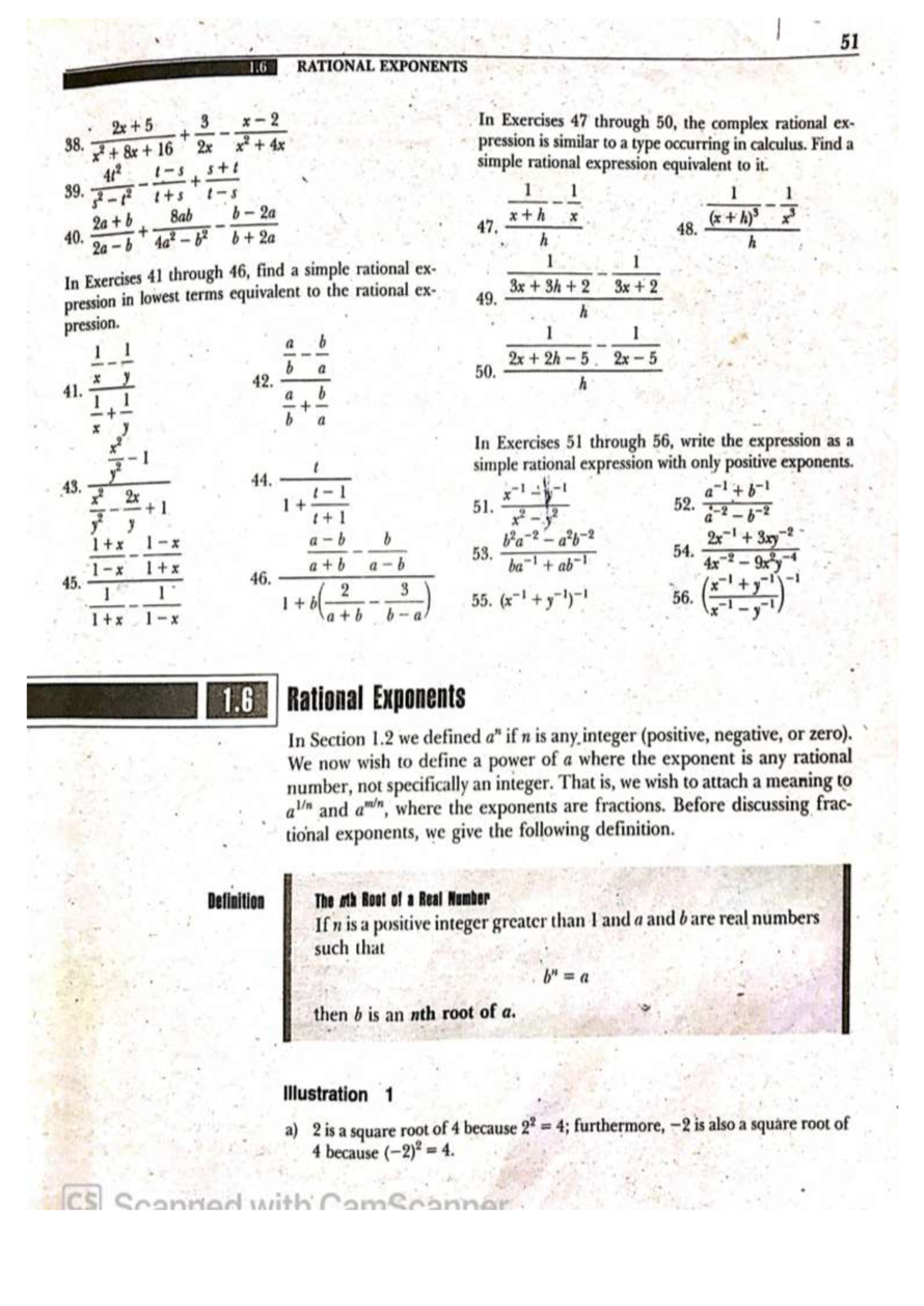 Rational Exponents and Complex Numbers: Algebra Review (51) - Studocu