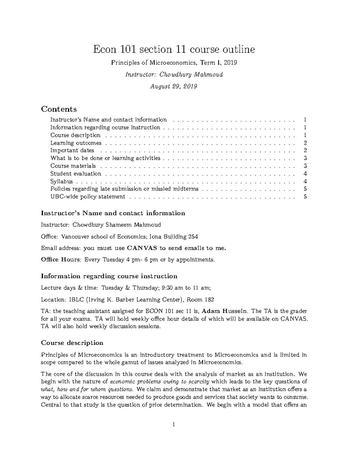 ECO101 Chapter 1: Key Economic Principles Overview and Insights - Studocu