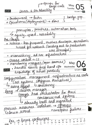 Devops - Lecture notes 4,5 chapters - DevOps and Site Reliability ...