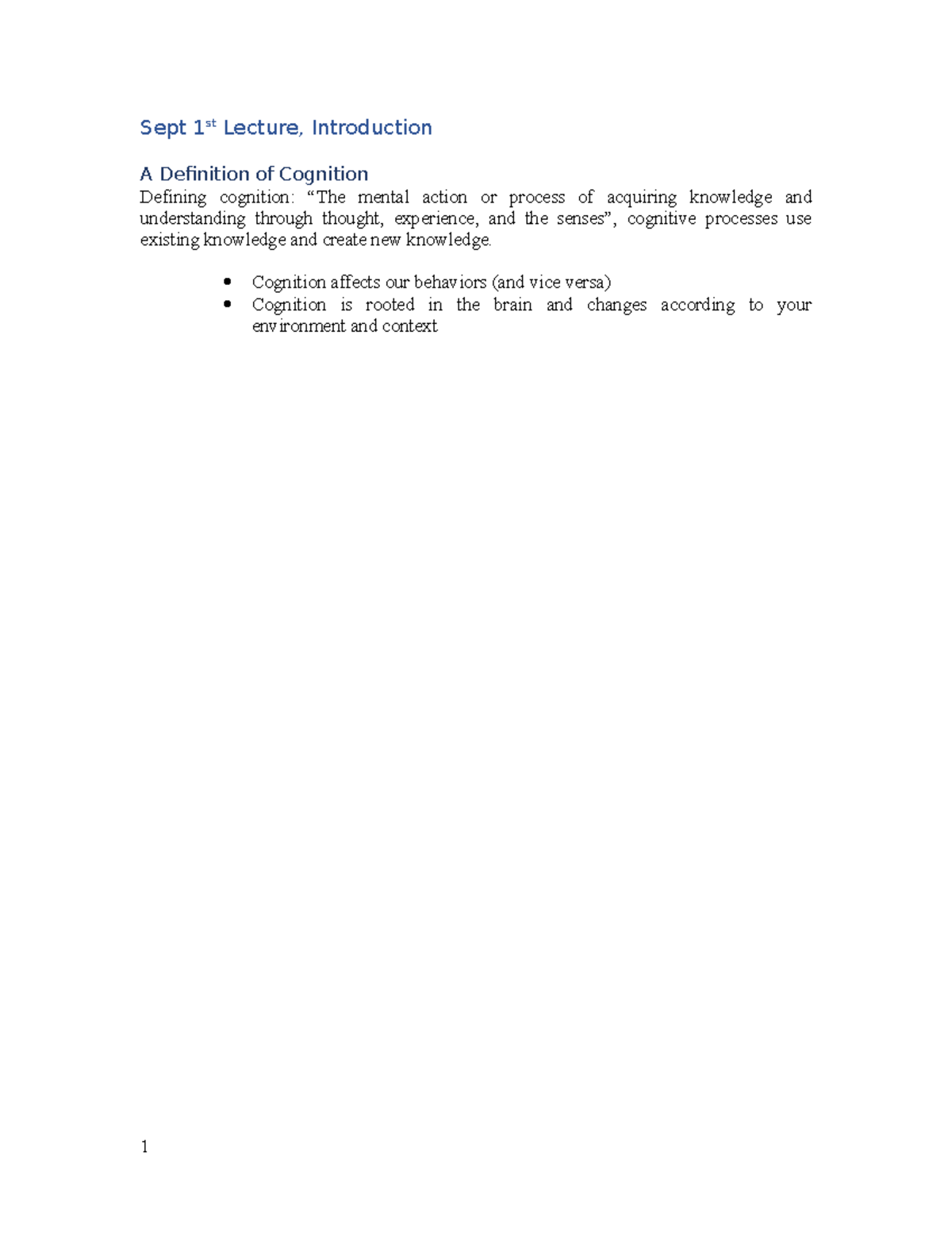 PSYC 213 Lecture Notes: Introduction & Historical Foundations of ...