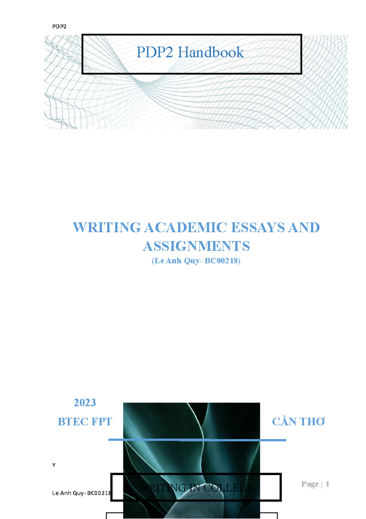 Writing Academic Essays AND Assignments thay buu - WRITING ACADEMIC ...