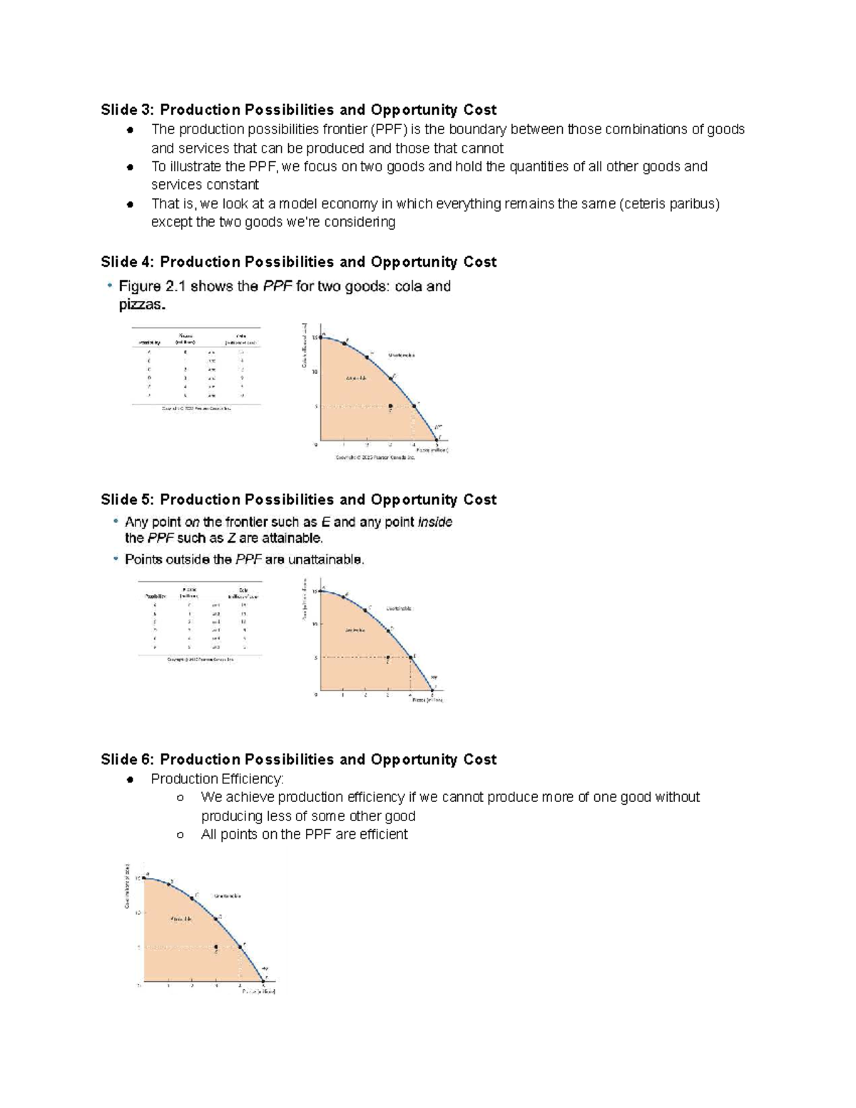 Econ 101: Chapter 2 - Production Possibilities & Opportunity Cost Notes ...