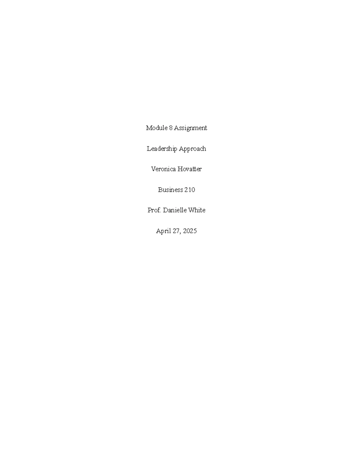 BUS 210 Module Five Consulting Assignment: Social Responsibility ...