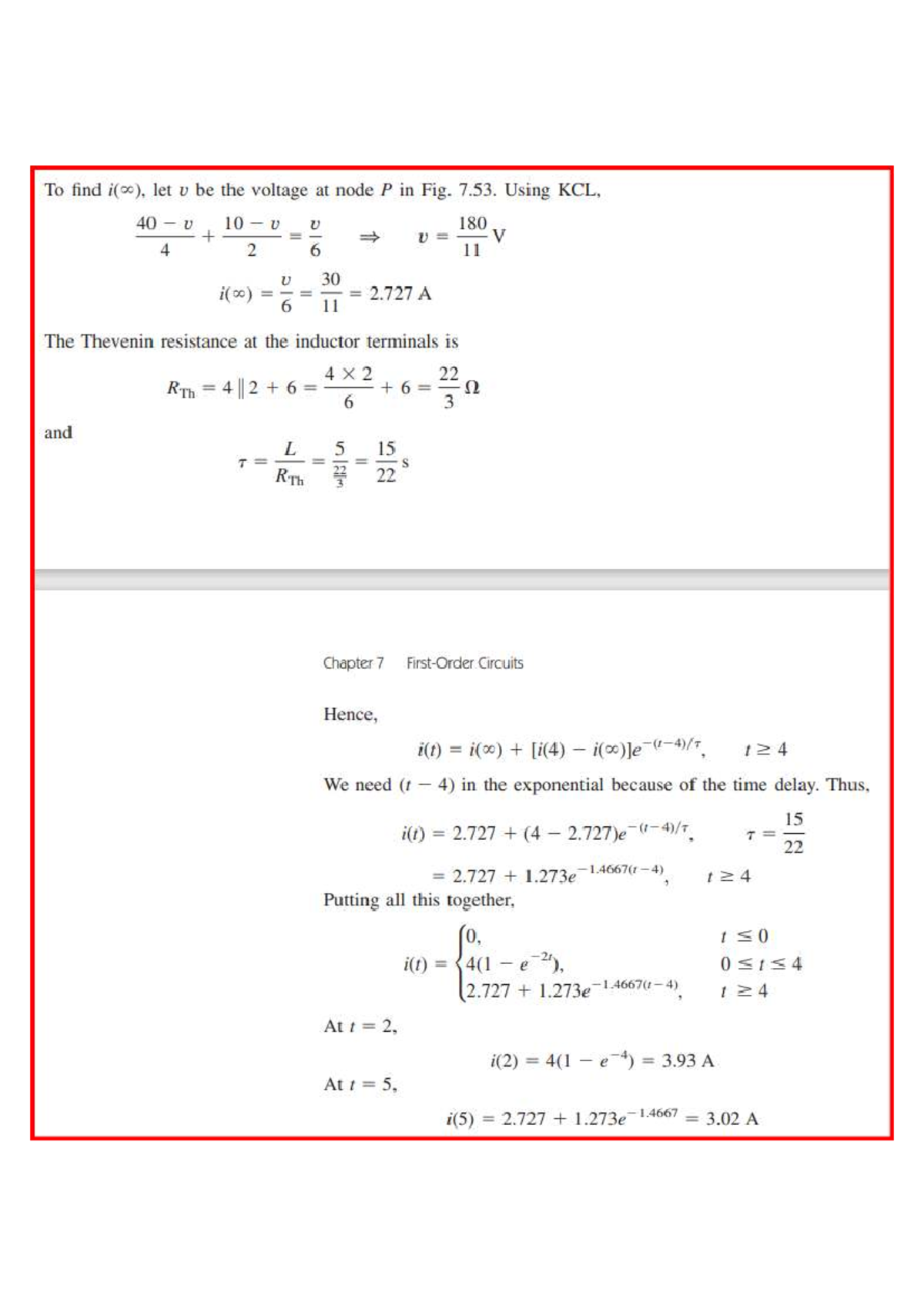 Assignment on First Order Circuit Analysis (Course Code: T S) - Studocu
