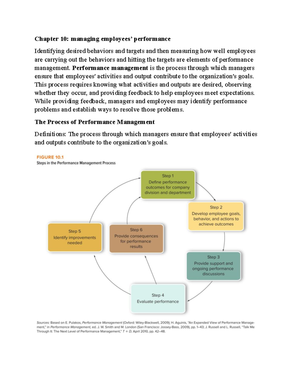 Chapter 10: Performance Management - Measuring Employee Success and ...