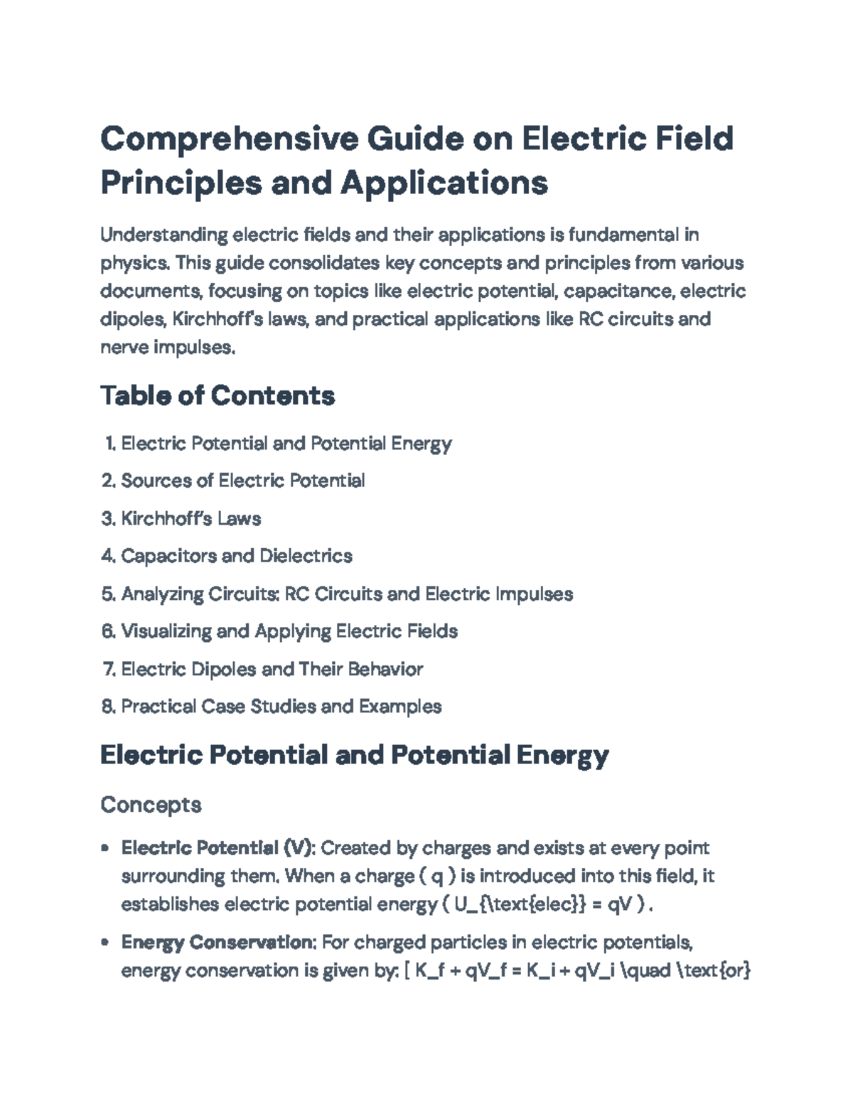 Comprehensive Guide on Electric Fields: Principles & Applications ...