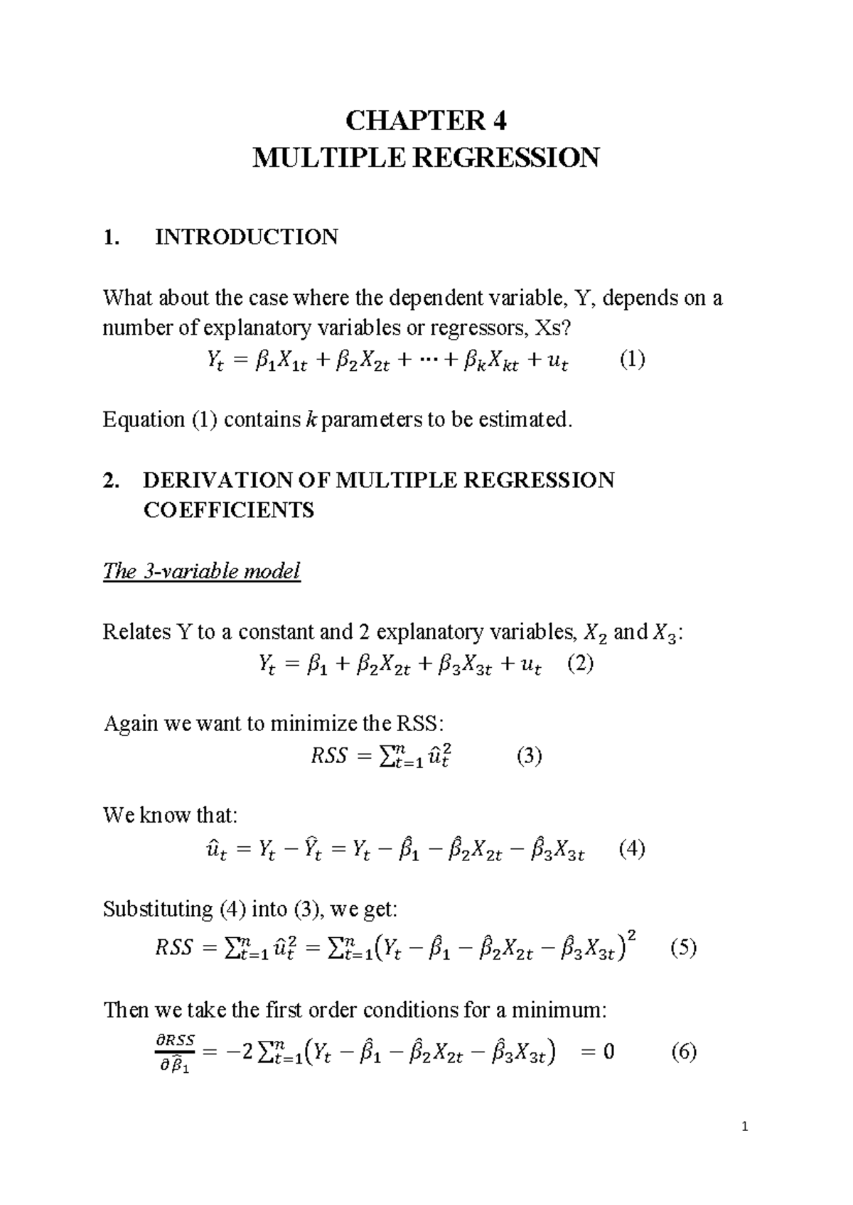Chapter 4: An In-Depth Exploration of Multiple Regression Analysis ...