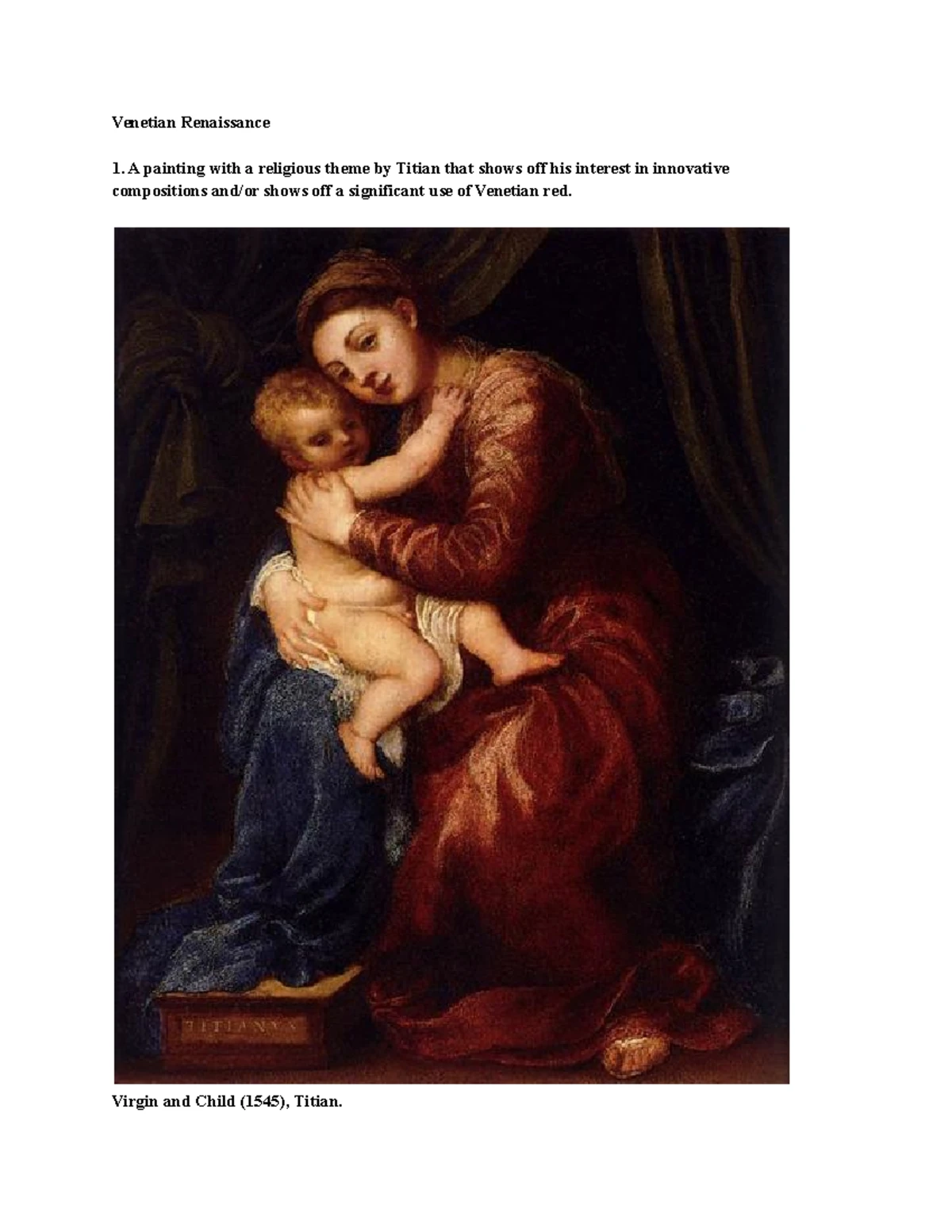Image Collection 1: Proto-Renaissance to Northern Renaissance - Studocu