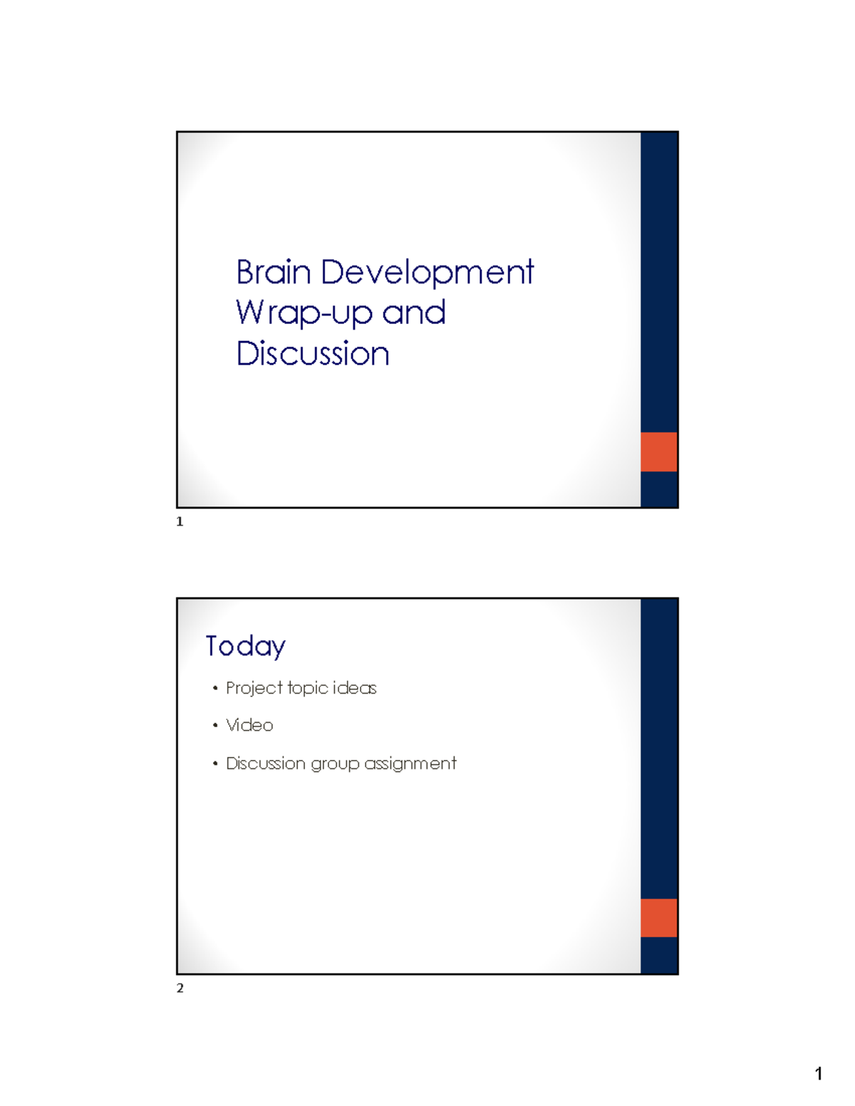 Week 4: Brain Development & Social-Emotional Dev. Discussion - Studocu