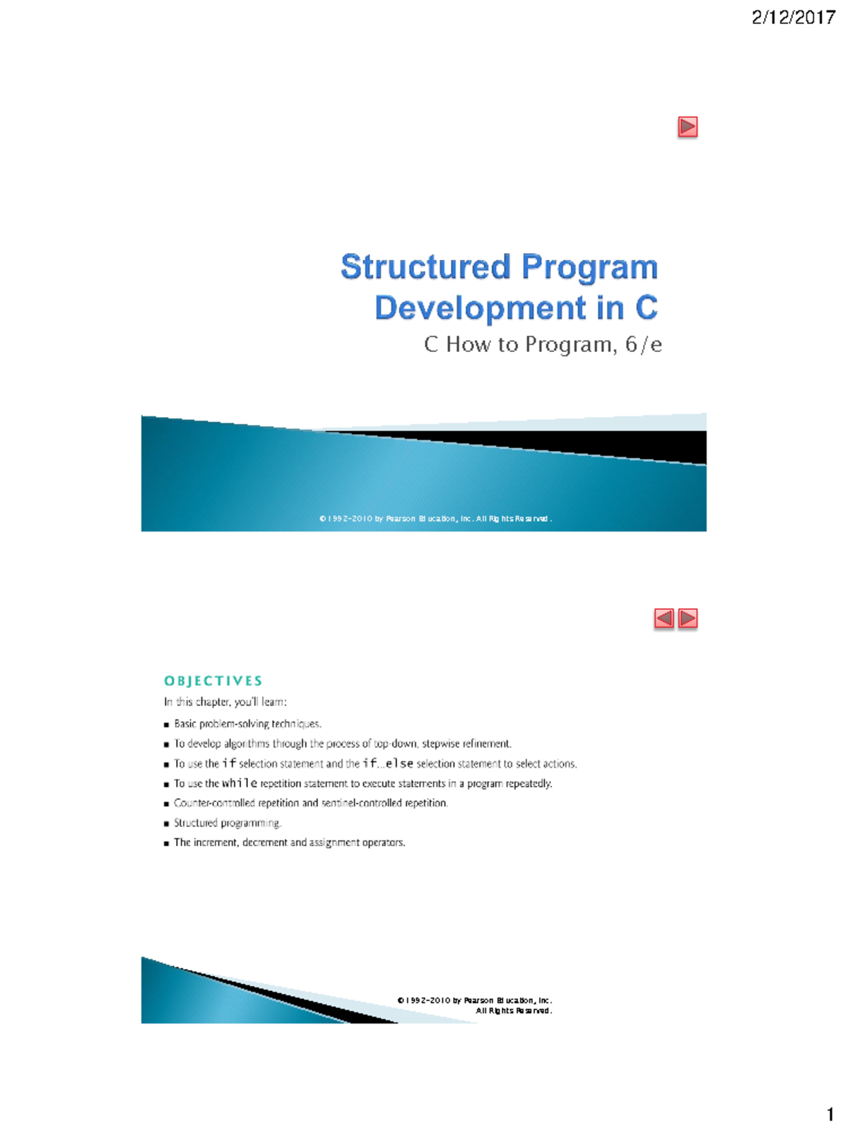 Chtp6 03 - llllllllllllllllllllllllllll - C How to Program, 6/e ©1992 ...