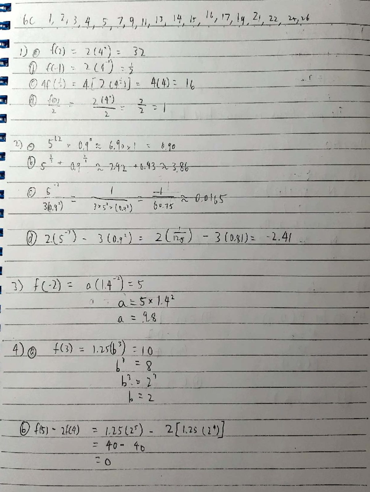 Math 6c: Exponential Functions and Graph Analysis Notes - Studocu