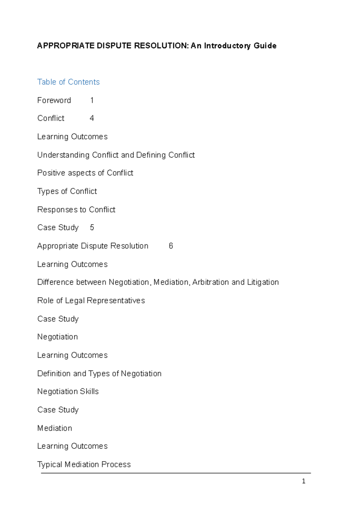ADR for LEAD - Introductory Guide to Alternative Dispute Resolution ...