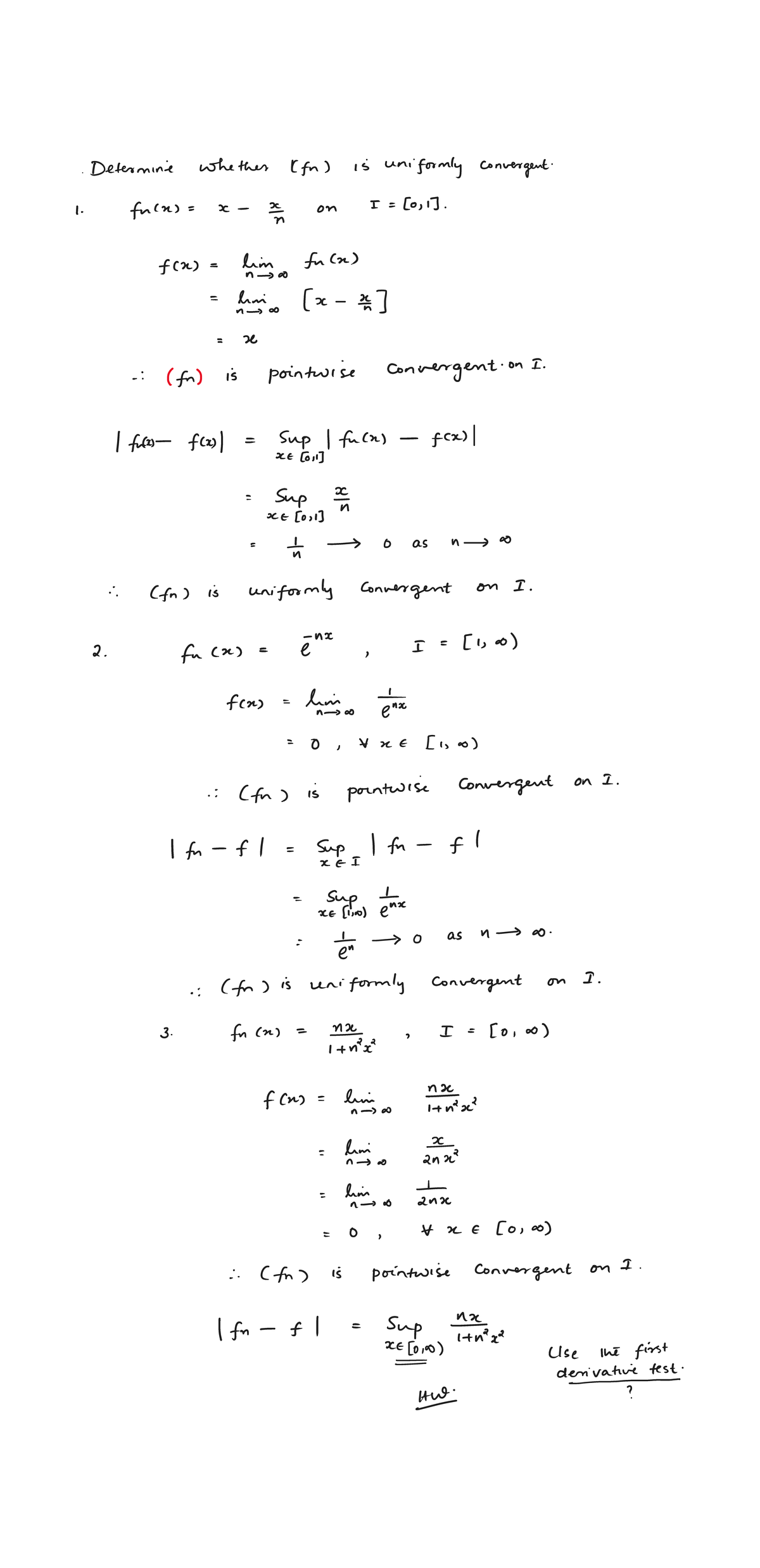 Note 3 - Uniform Convergence Analysis and Examples - Studocu