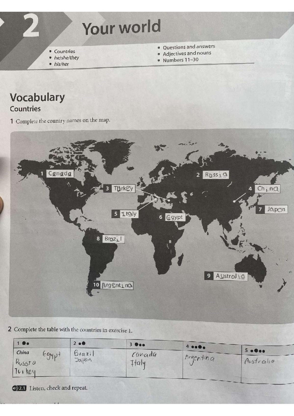 INGLES Workbook for Unit 2: Exercises and Review - Studocu