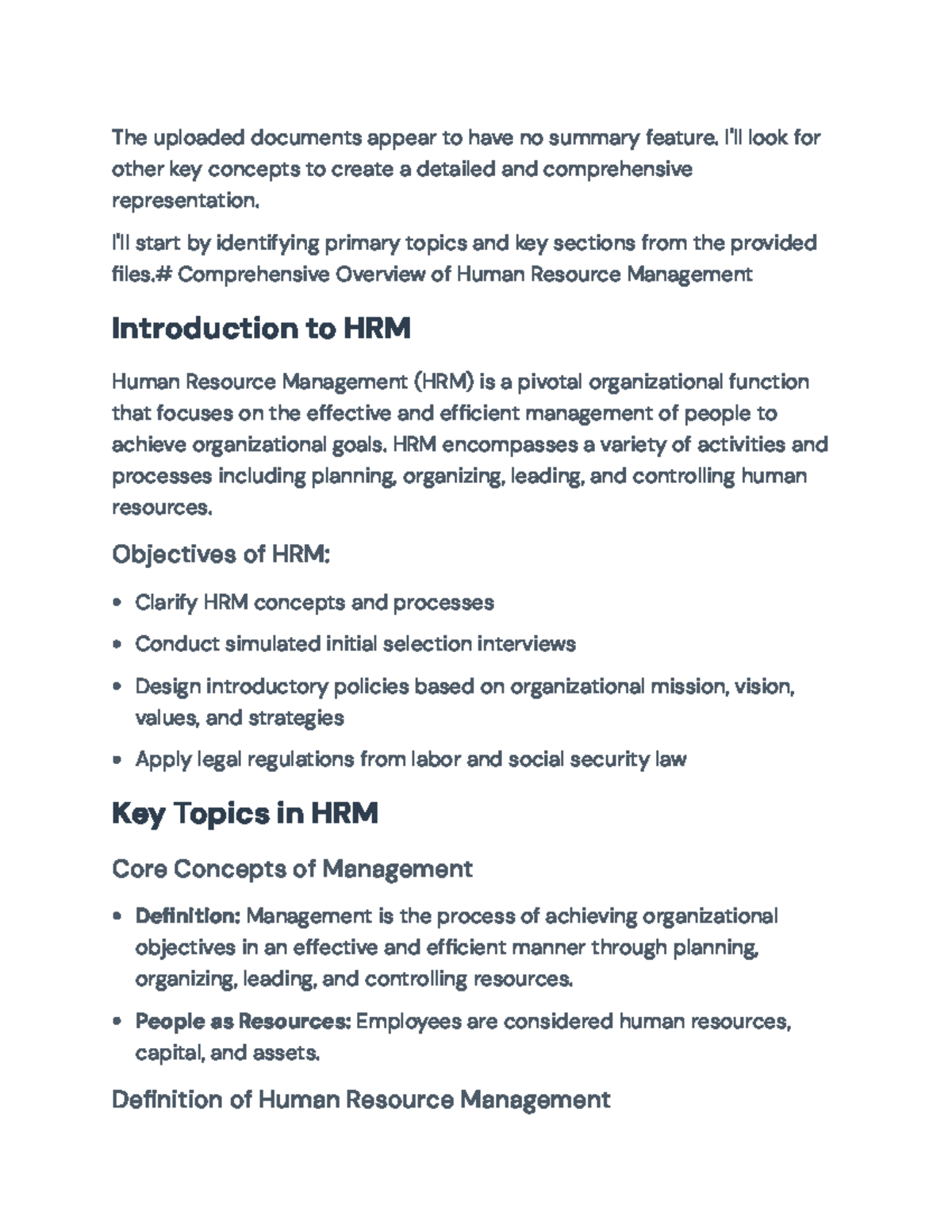 Human Resource Management Overview: Key Concepts & Strategies (HRM101 ...