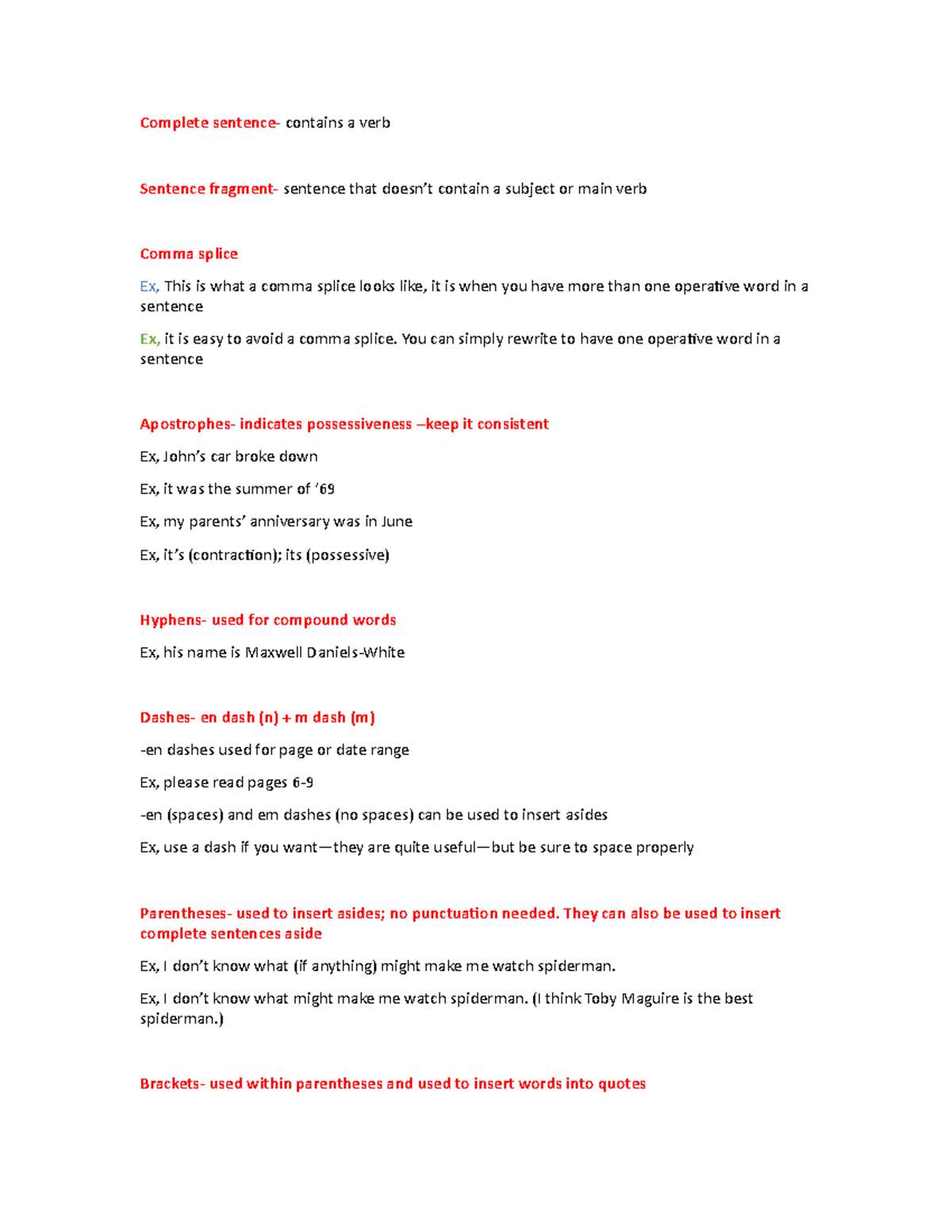 English Grammar Components and Rules: A Comprehensive Guide - Studocu