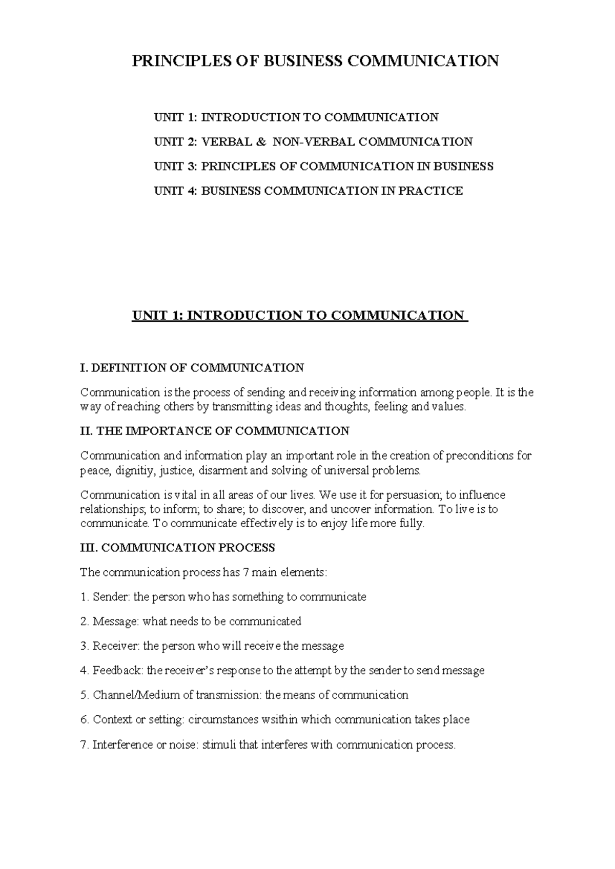 491251490 127014071 Business Communication Principles Overview - Studocu