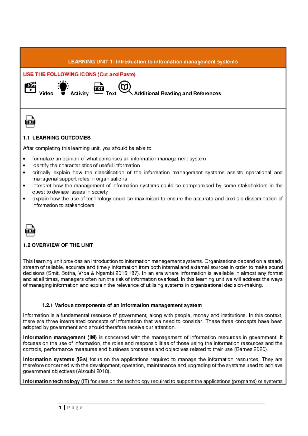 PUB3719 Study Guide: Intro to Information Management Systems - Studocu