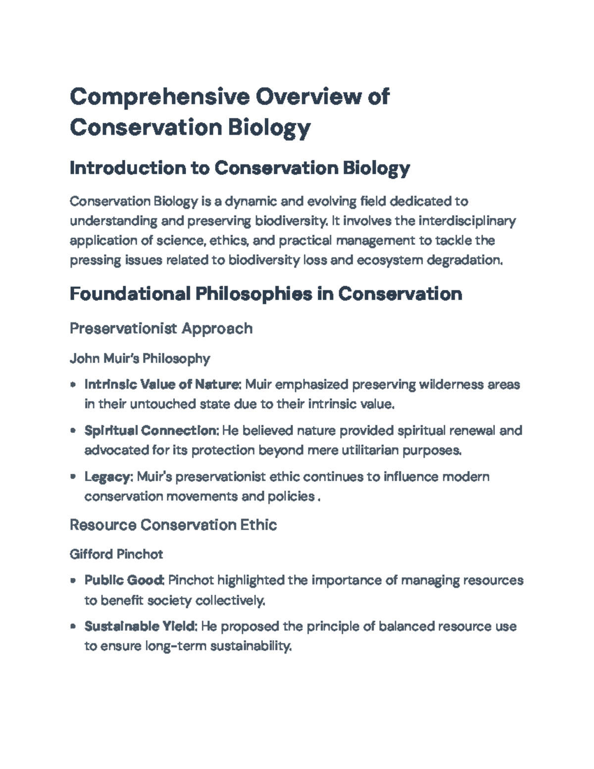 Principles and Practices of Conservation Biology: A Comprehensive ...