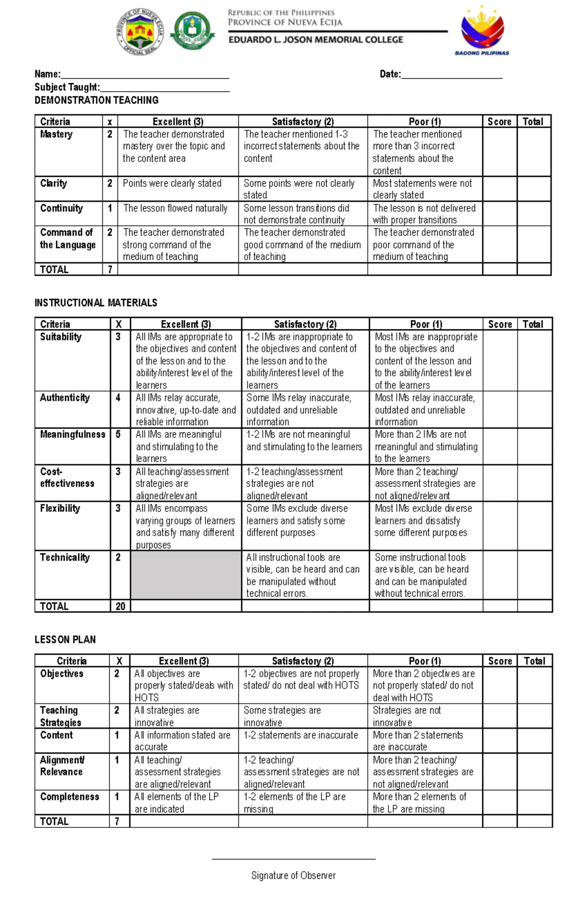 TOS Modern Physics Final Exam Specification: 40 Items Overview - Studocu