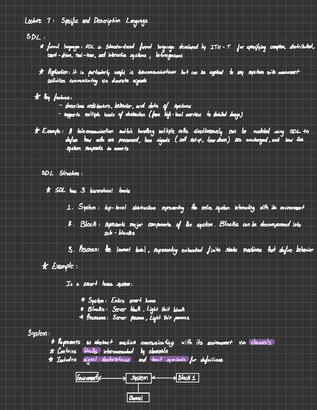 Software Construction Lecture 7: SDL Language and System Design - Studocu
