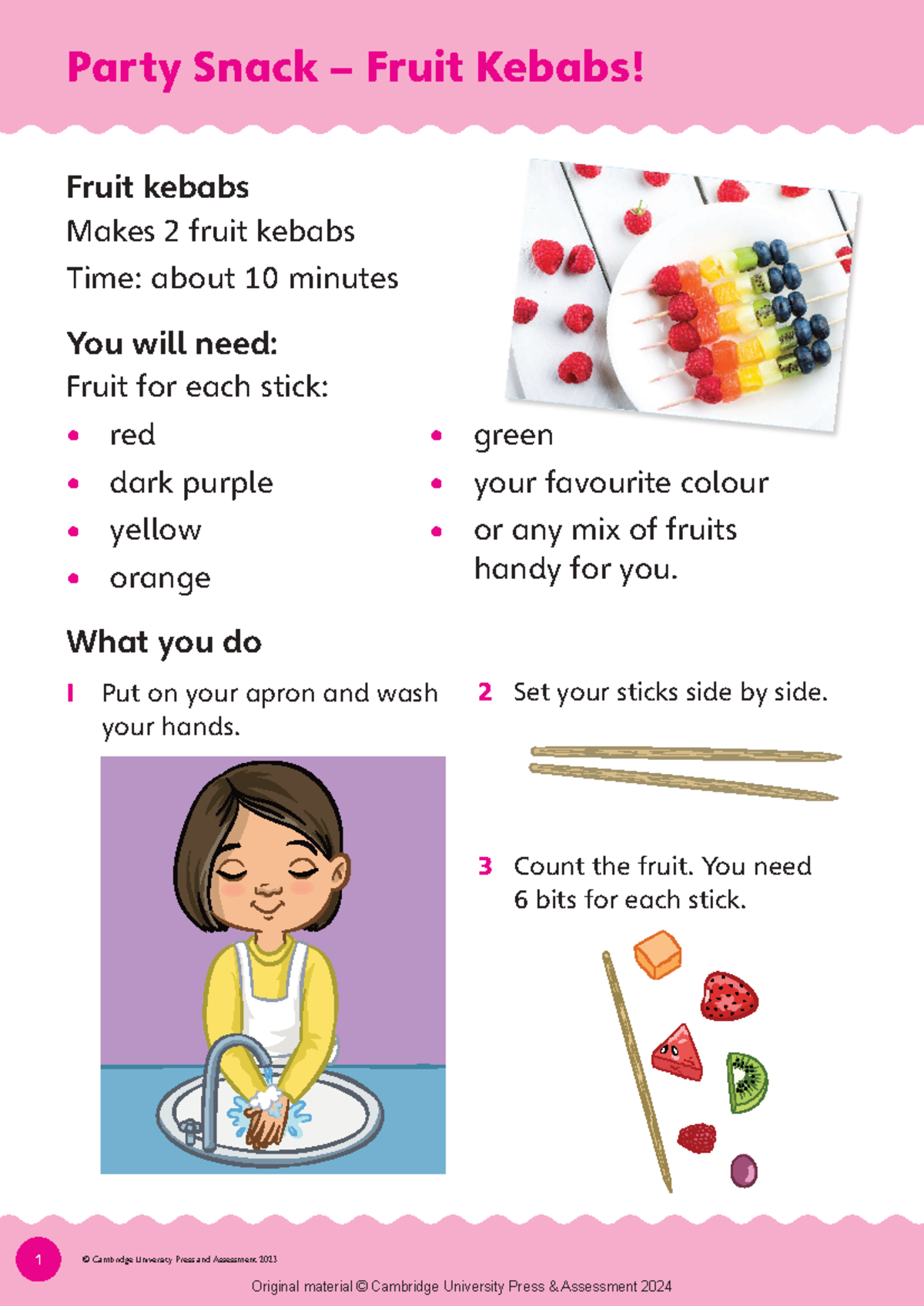 KNDG 101: Easy Fruit Kebabs Recipe for Kids - Studocu
