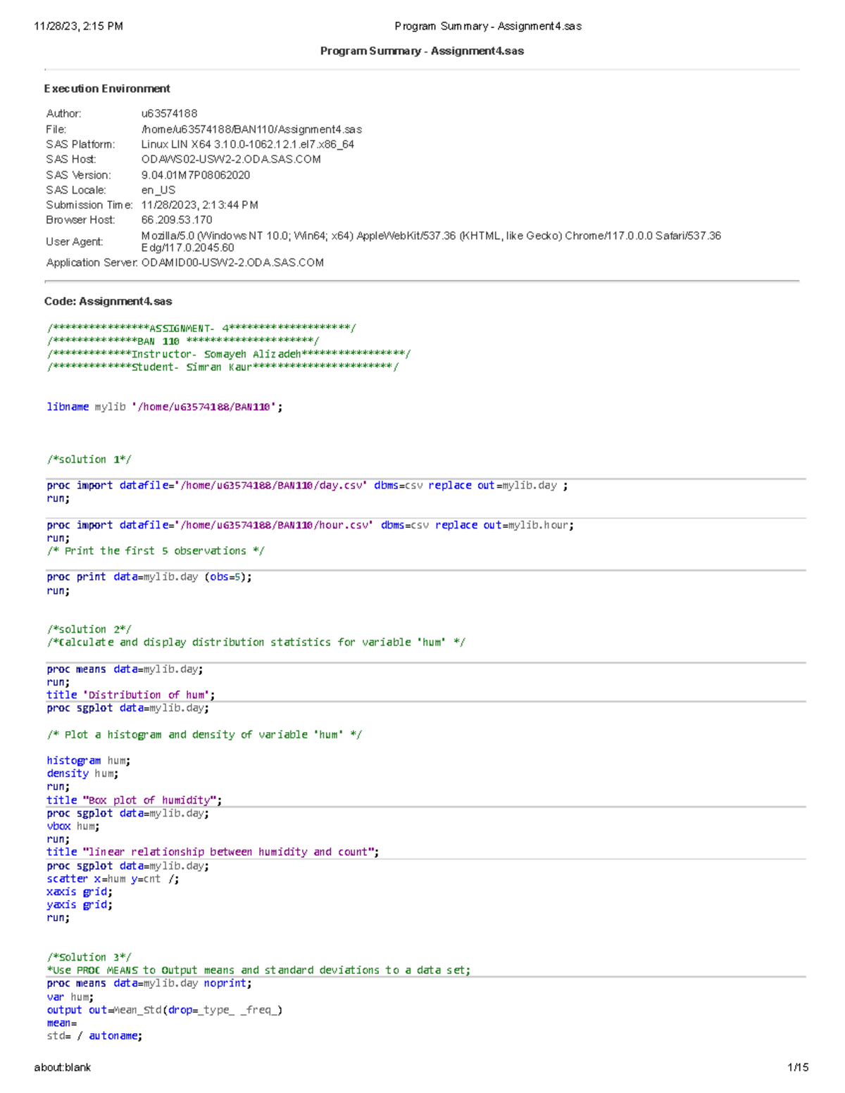 Program Summary - Assignment 4 - Program Summary - Assignment4 ...