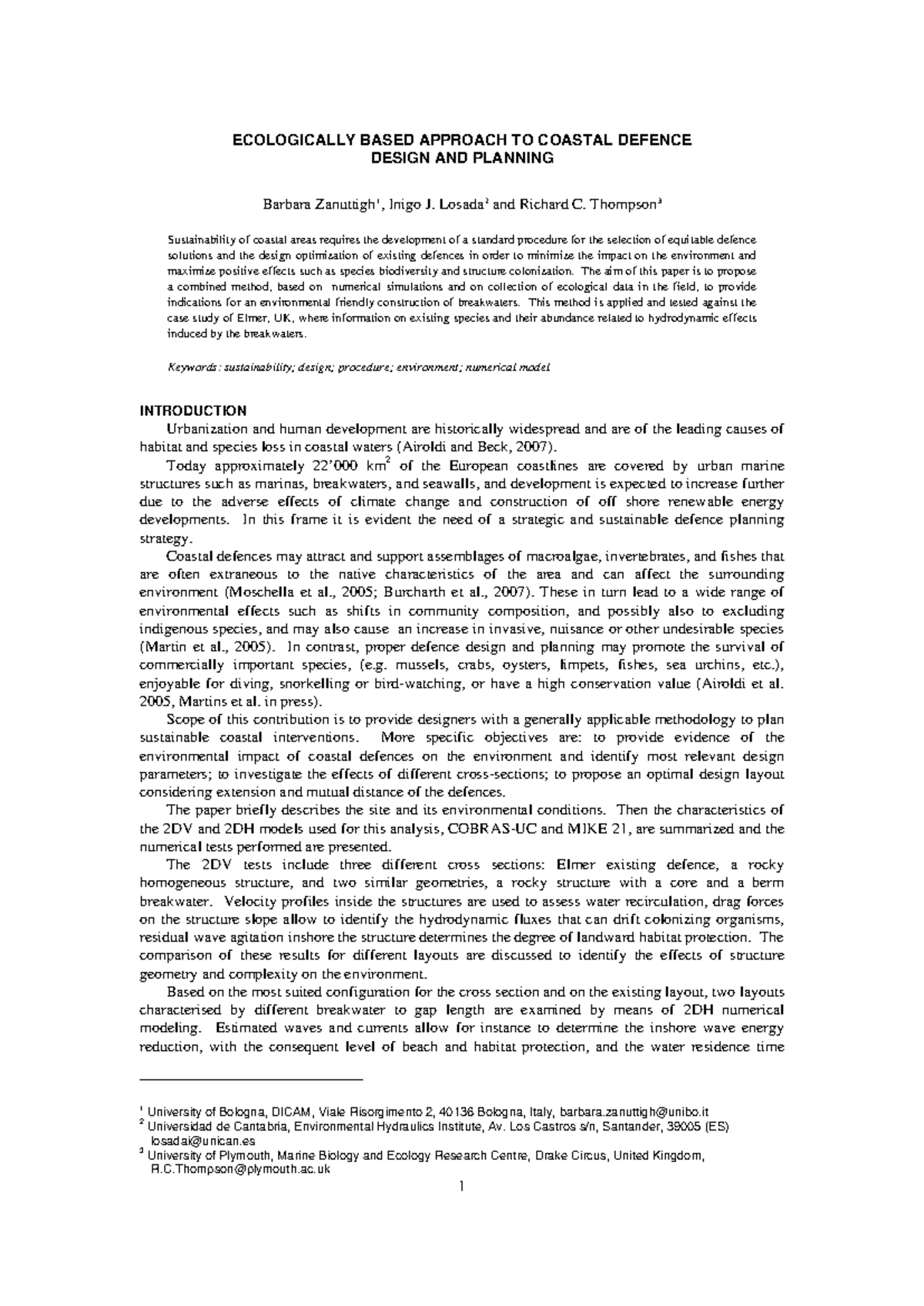 Ecologically based approach to coastal defence design and 4gf765st8v ...