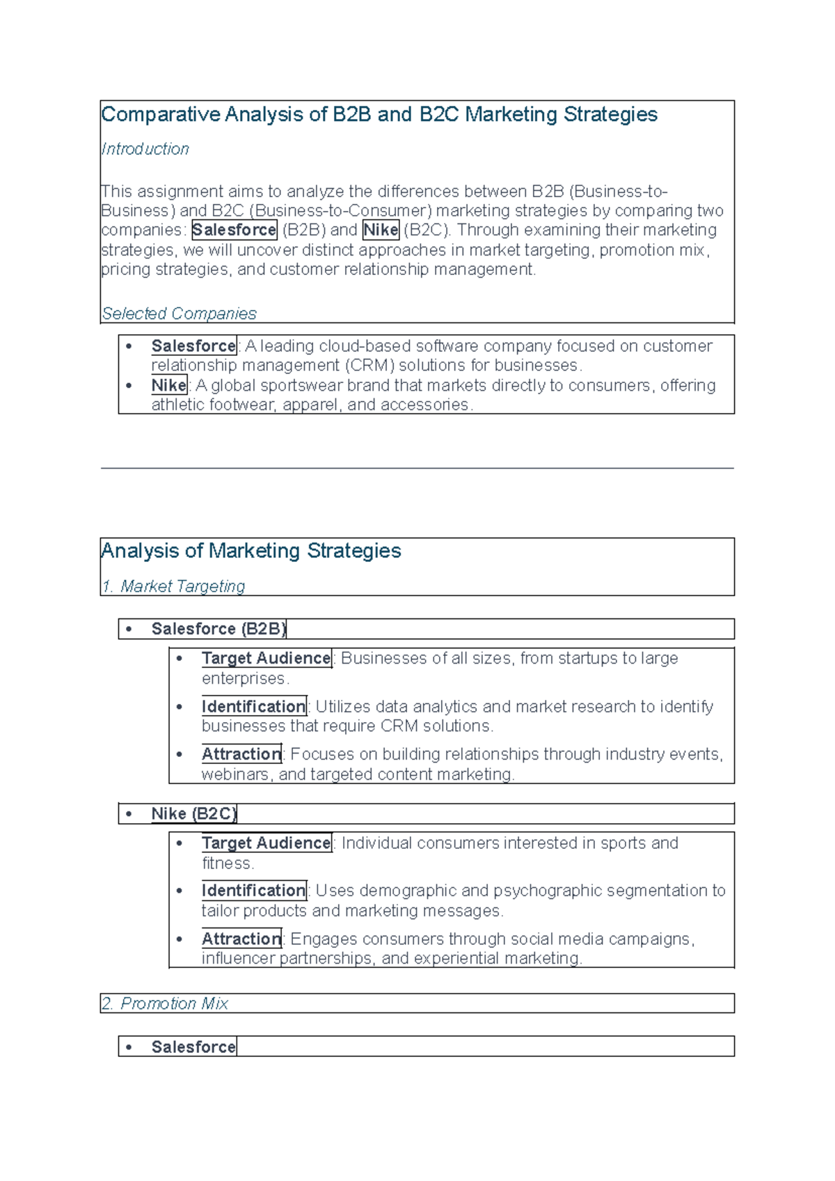 Document (12) - Practical - Comparative Analysis of B2B and B2C ...