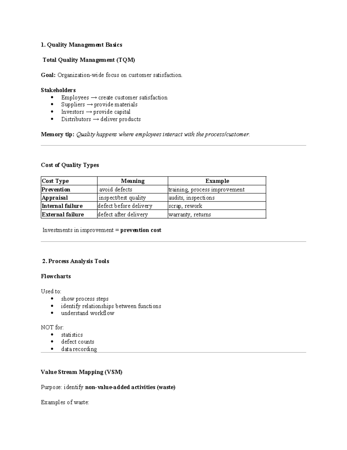 D469 Quality Management Final Exam Study Guide: Key Concepts & Tips ...