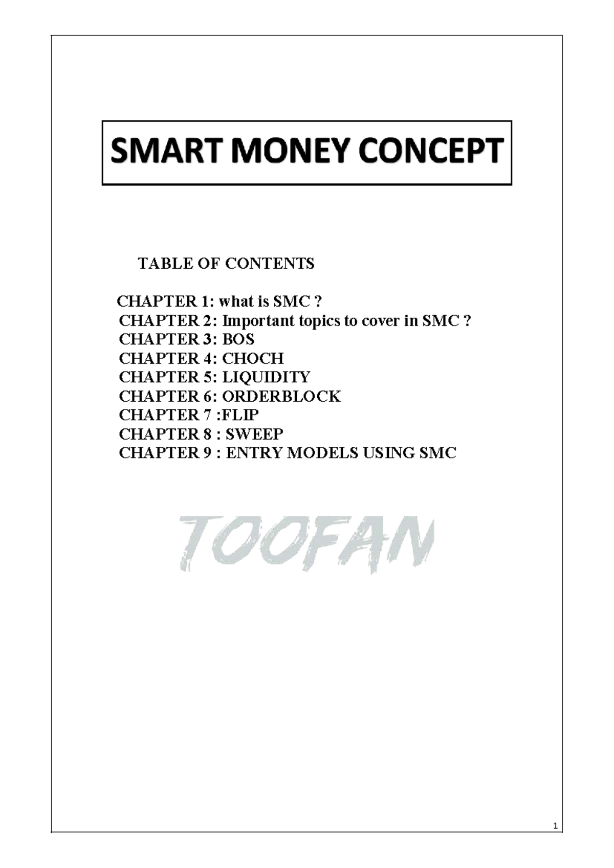 SMC Entry Models Overview: Key Concepts & Strategies (613236920) - Studocu