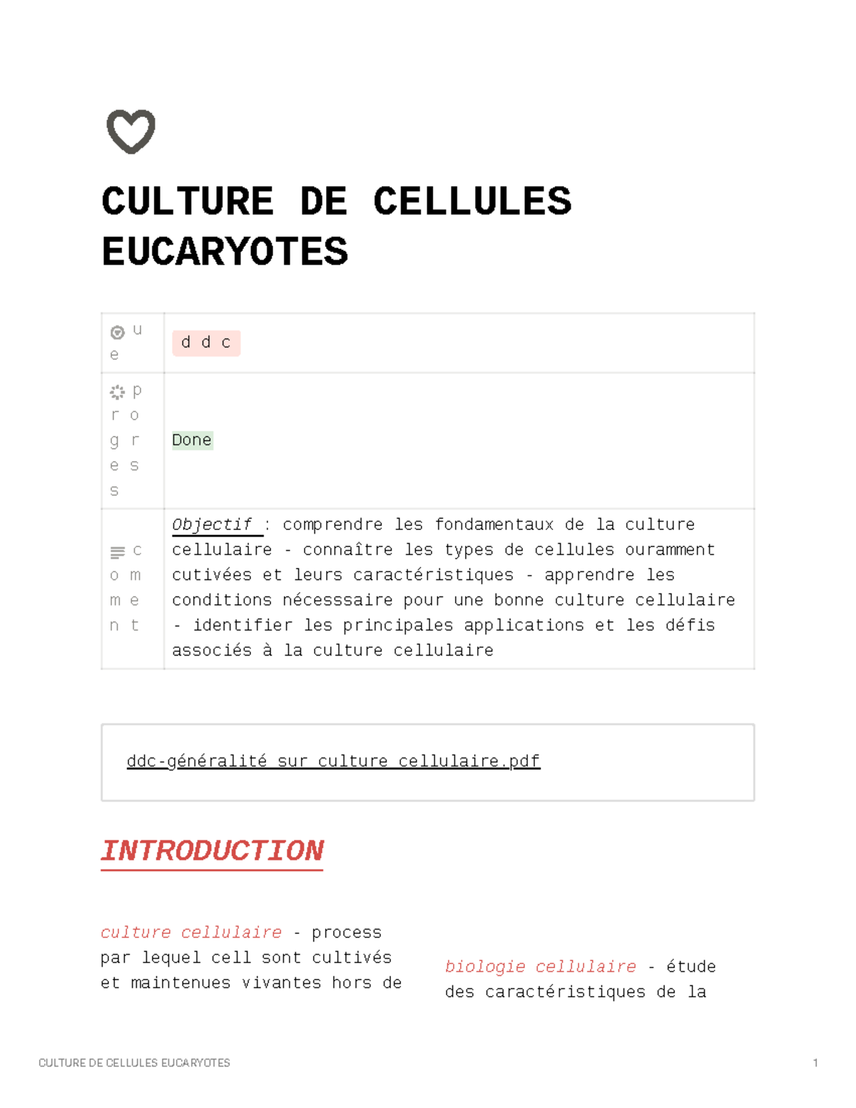 Culture Cellulaire des Cellules Eucaryotes - Concepts et Applications ...