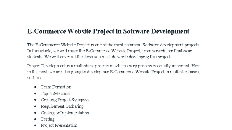 Website Project Development Guide (SDEV 101) - Studocu