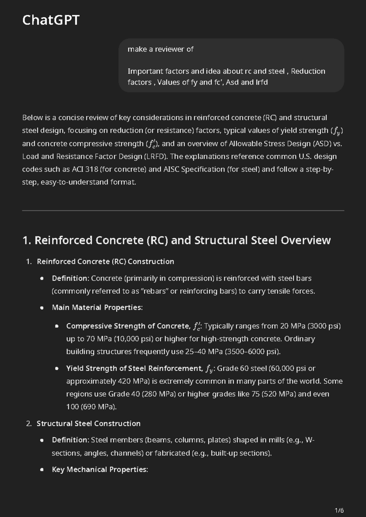 Rc design 101 - ChatGPT make a reviewer of Important factors and idea ...