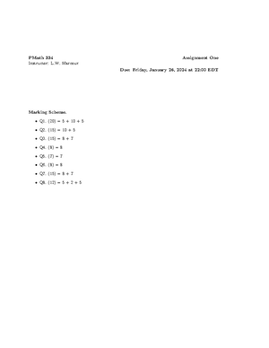 PMATH 334 W1 NOTES - Week 1: Groups and Rings: Definitions and basic ...