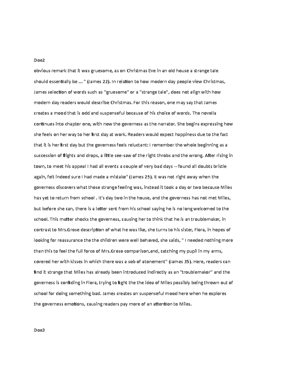 ENG101 - Analyzing Mood and Suspense in James' Novella - Studocu
