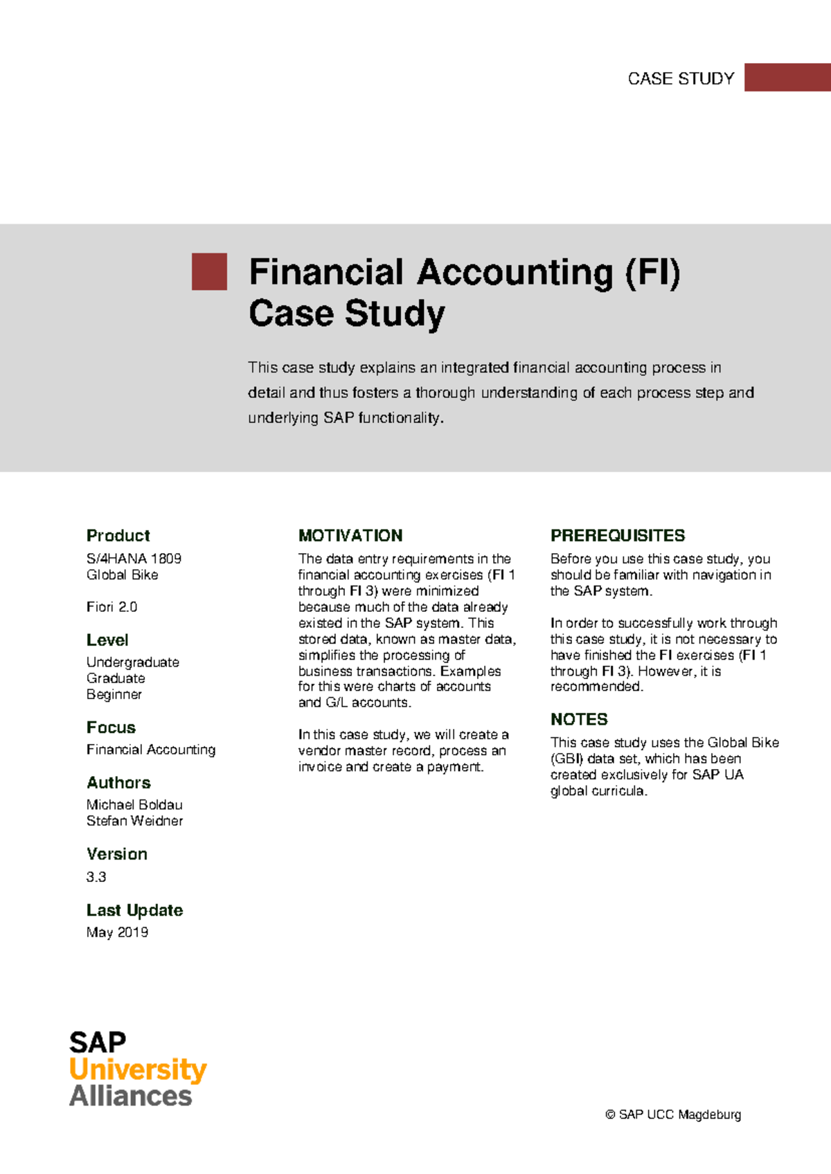 Financial Accounting FI Case Study: GBI Vendor & Invoice Management ...