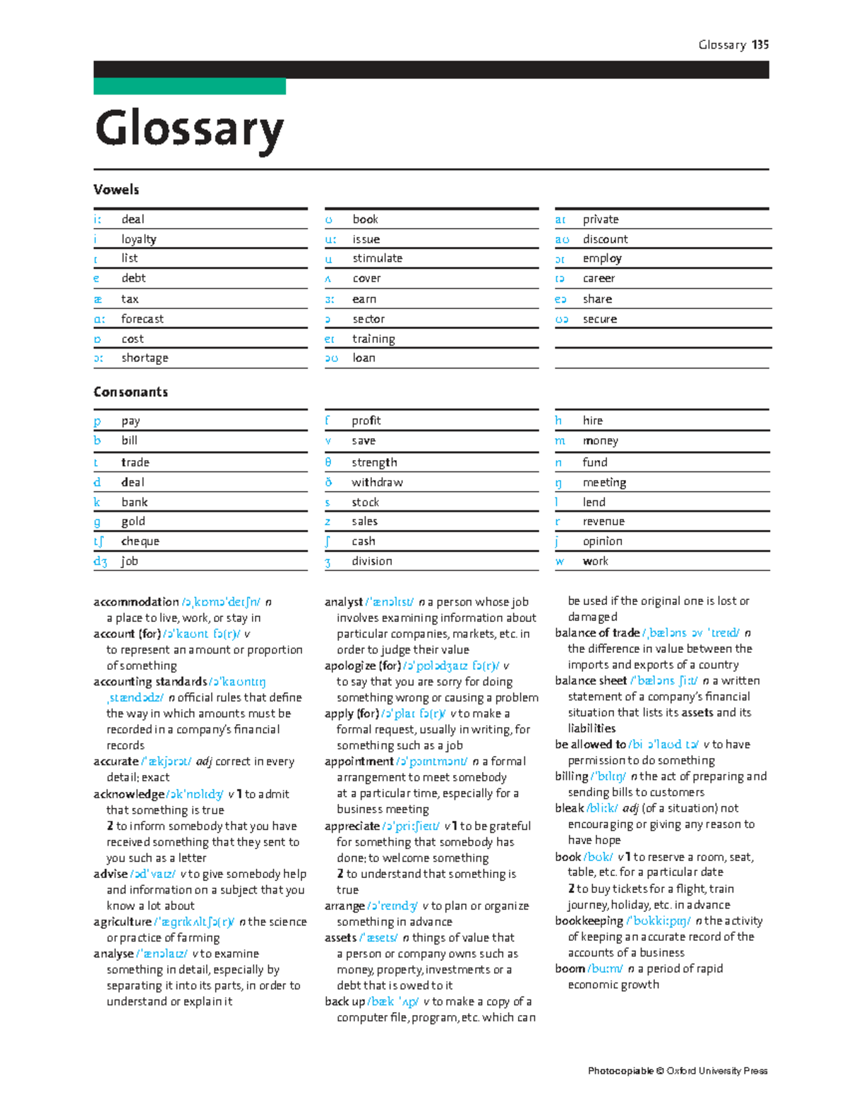 Finance 1 SB Glossary: Key Terms and Definitions - Studocu