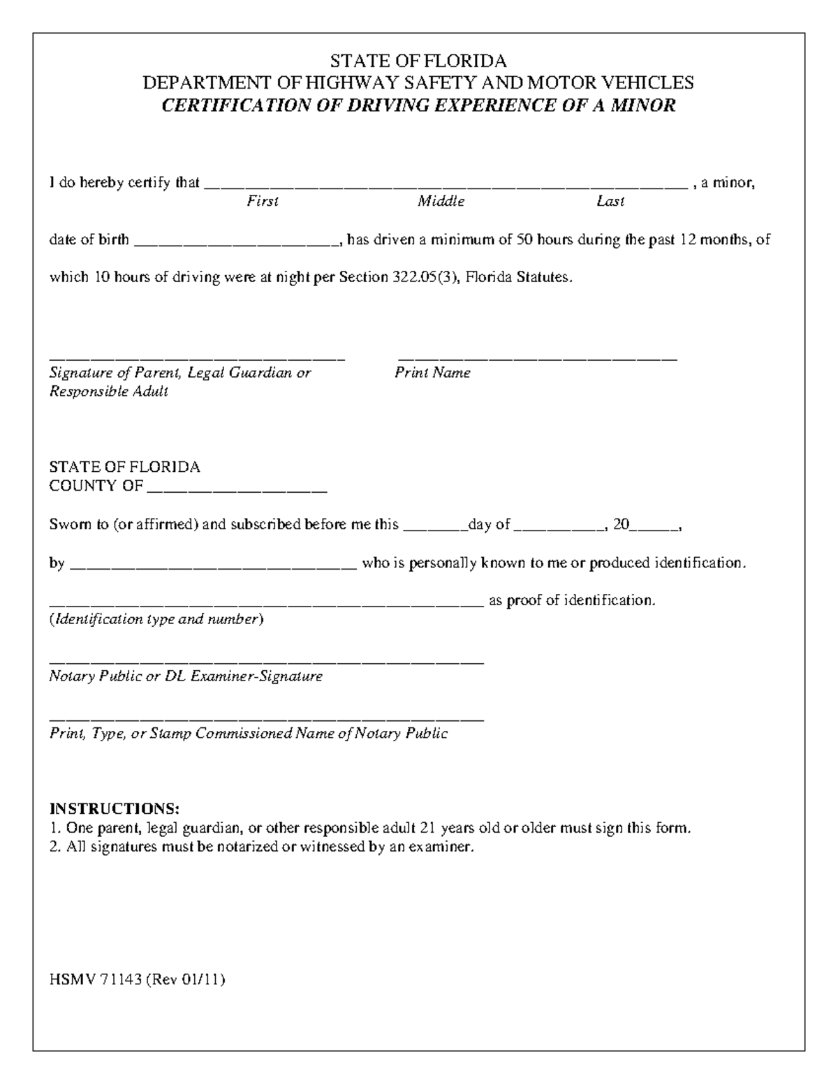 71143 - Ice - STATE OF FLORIDA DEPARTMENT OF HIGHWAY SAFETY AND MOTOR ...