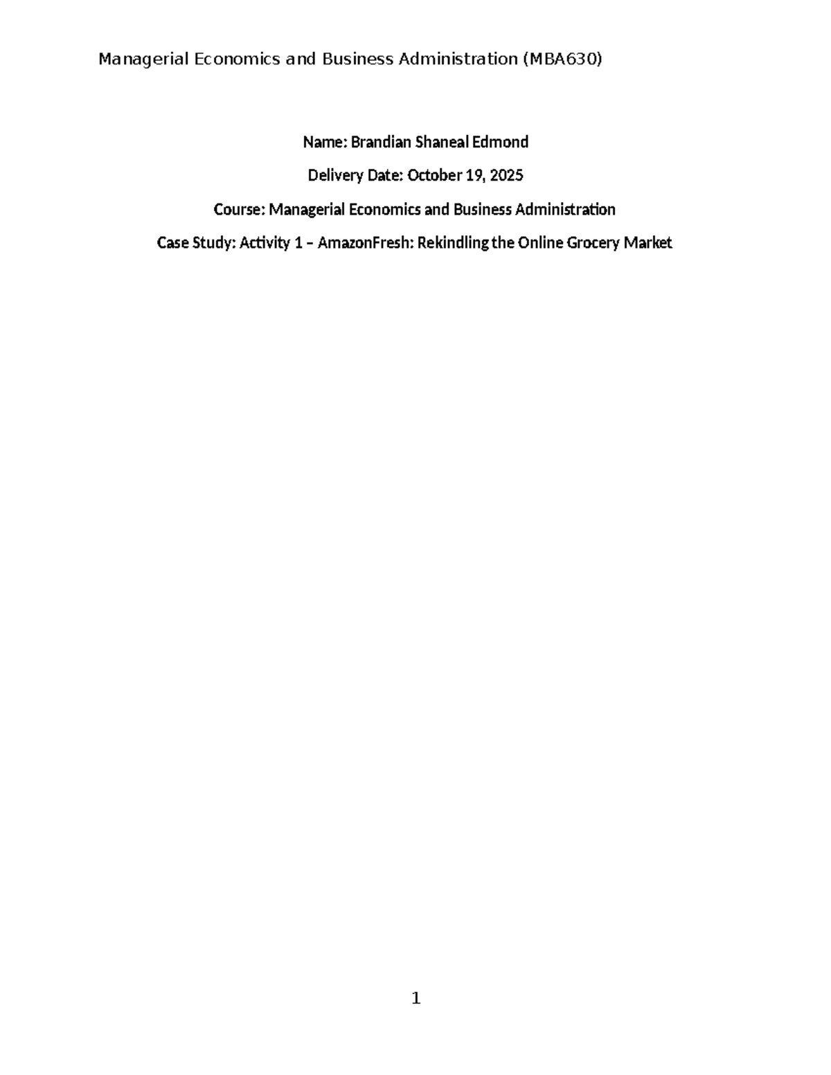 MBA630 Case Study: PESTLE Analysis of AmazonFresh's Market Strategy ...