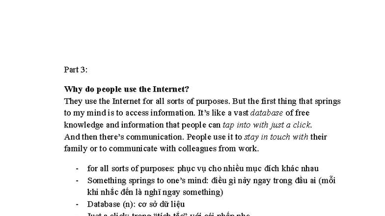 Internet Usage and Its Impact on Work and Communication: Part 3 - Studocu
