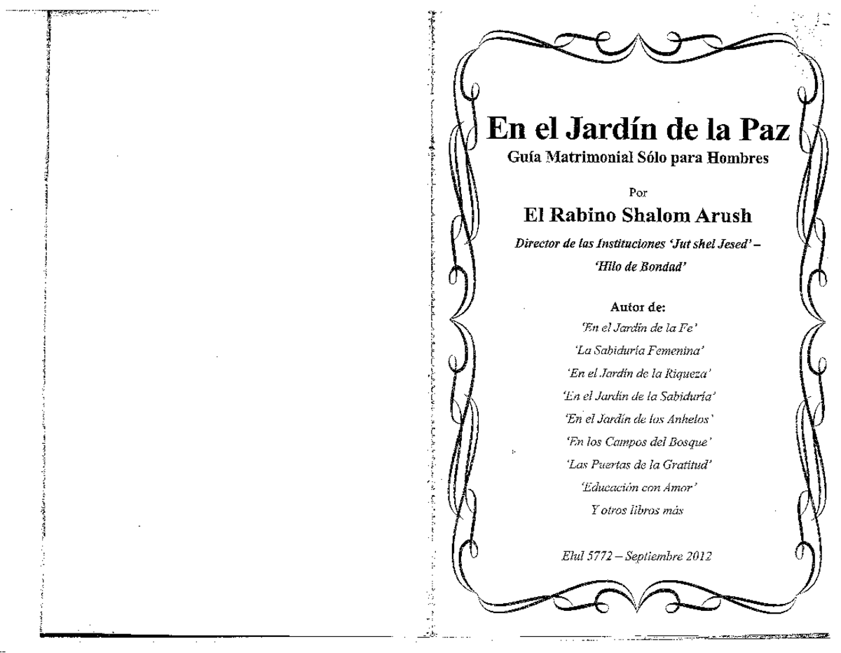 Guía Matrimonial para Hombres: En el Jardín de la Paz - Document Preview