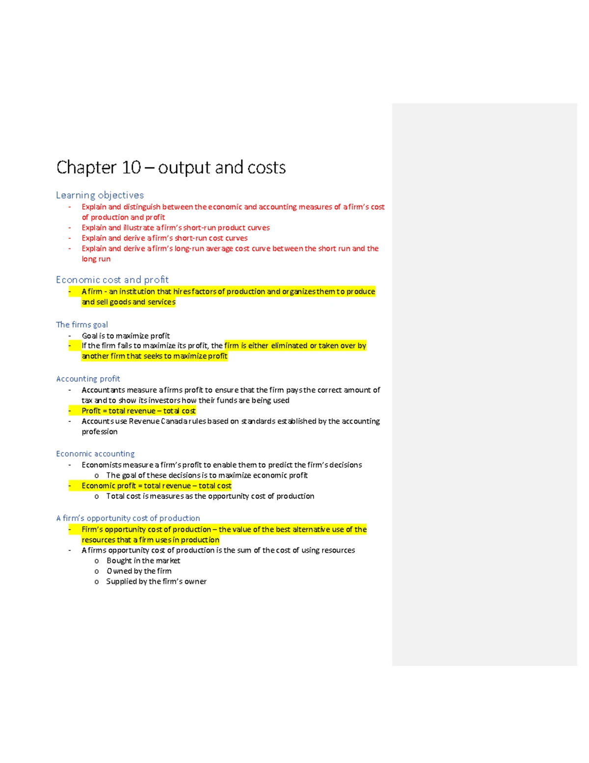 Econ 101 Chapter 5: Unemployment and Inflation Notes - Studocu