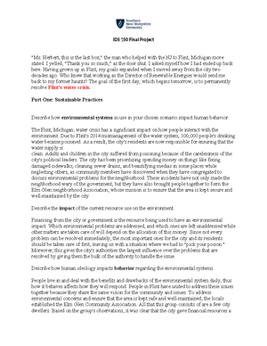 5-2 Short Paper - Project Draft Two - IDS 150 Project Template Scenario ...